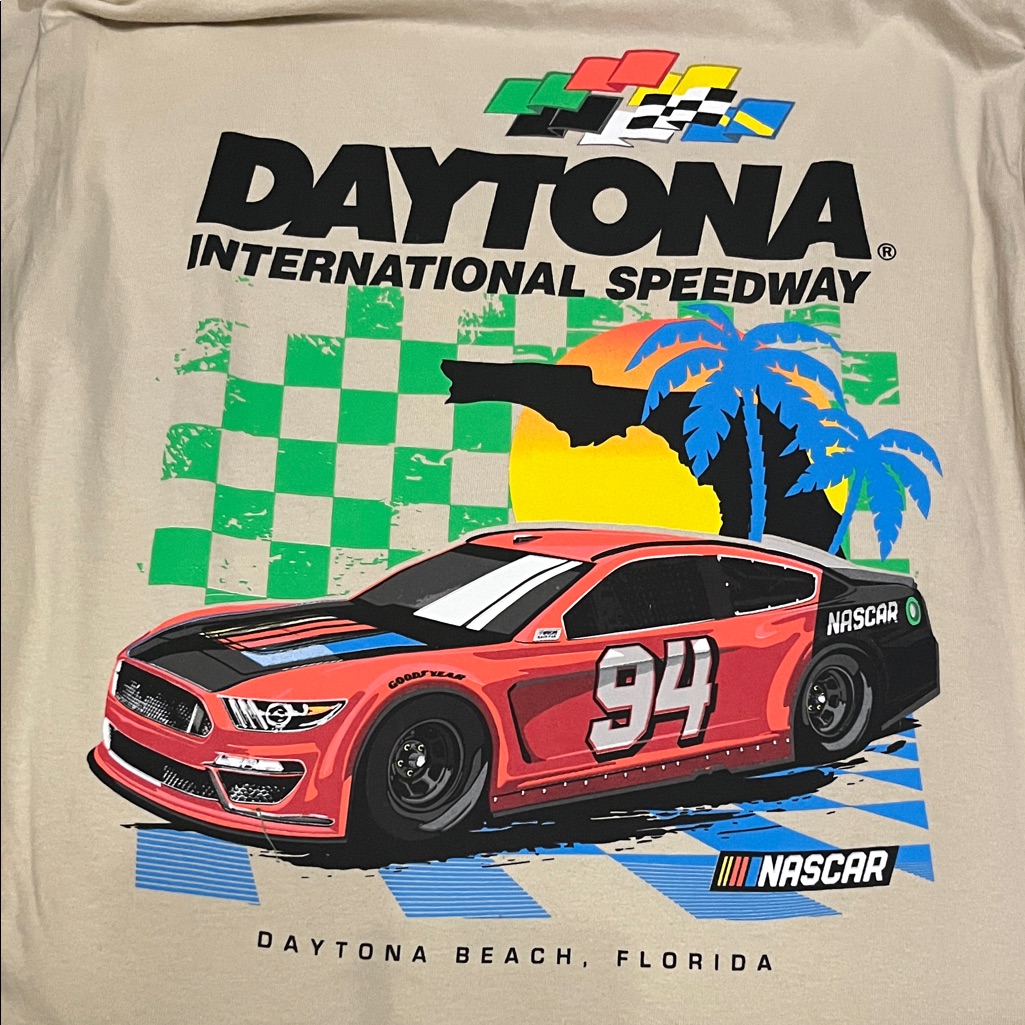 Nascar Daytona International Speedway Medium Beige Shirt Nascar Daytona International Speedway Medium Beige Shirt